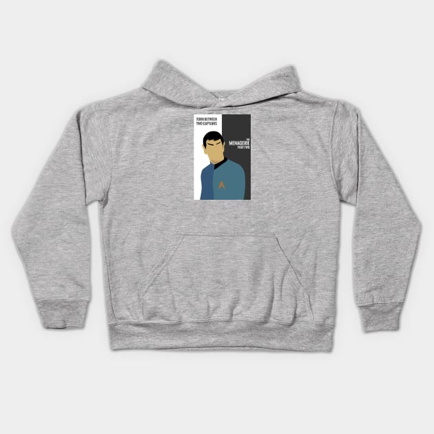 Spock Torn Kids Hoodie by doctorheadly